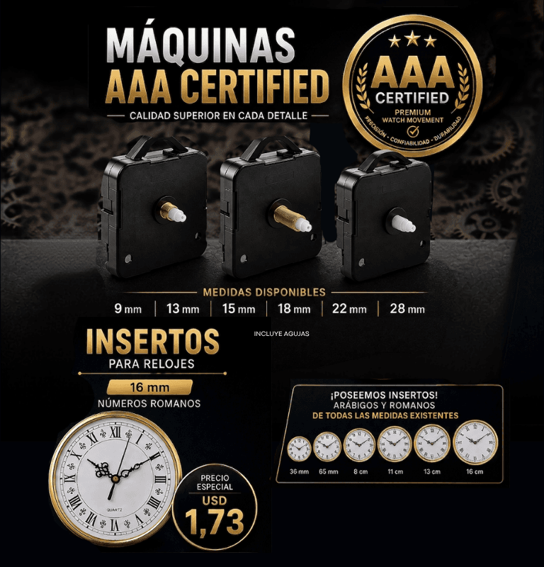 Máquinas e insertos
