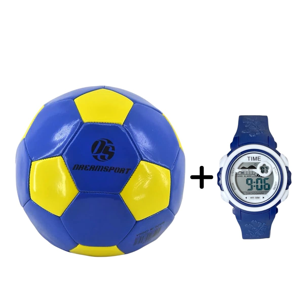 Promo Set Pelota licencia ORIGINAL + Reloj TIME niño cronoalarma 3 ATM - 19