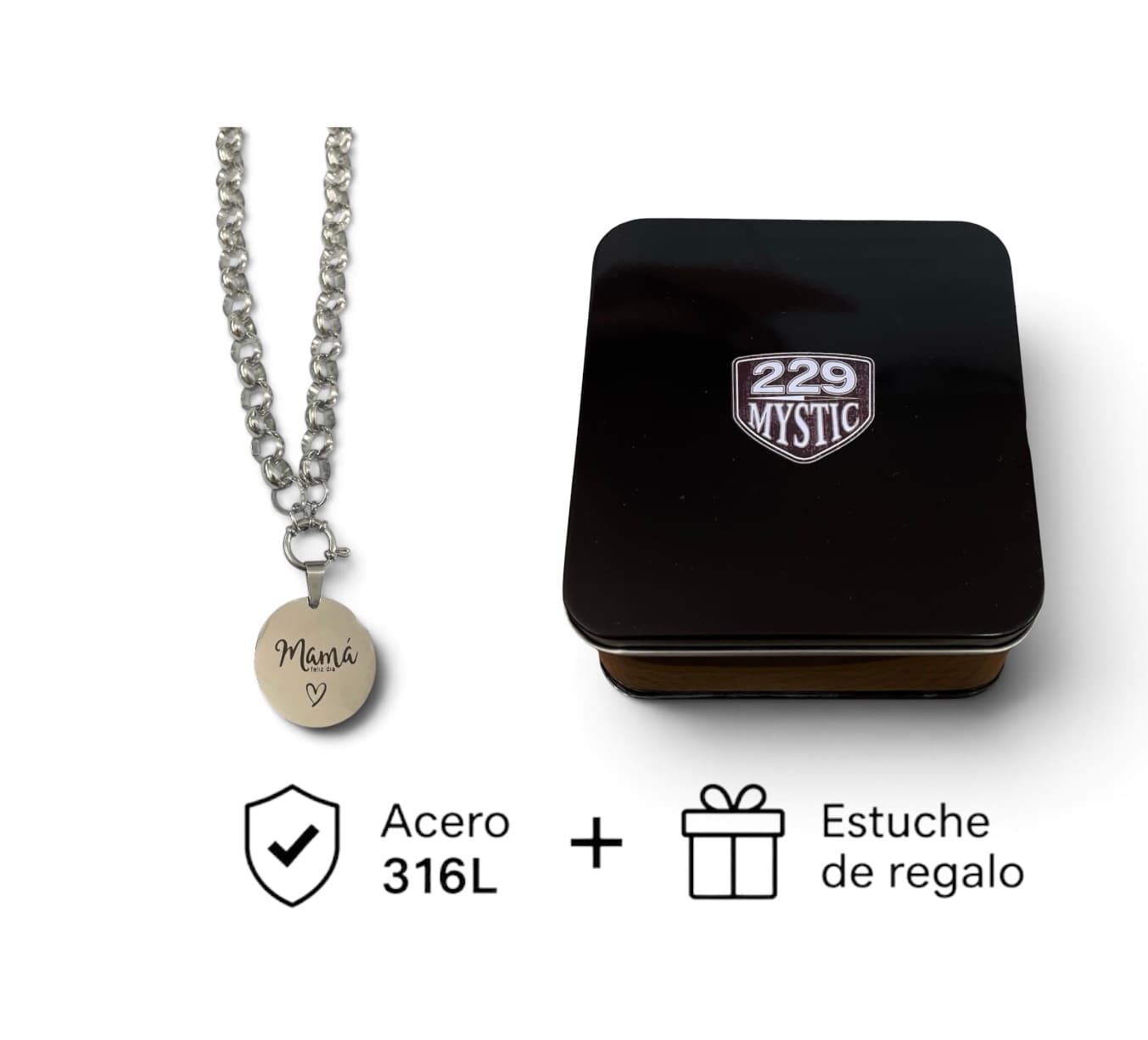 Set Joya Acero D&K + Estuche 015