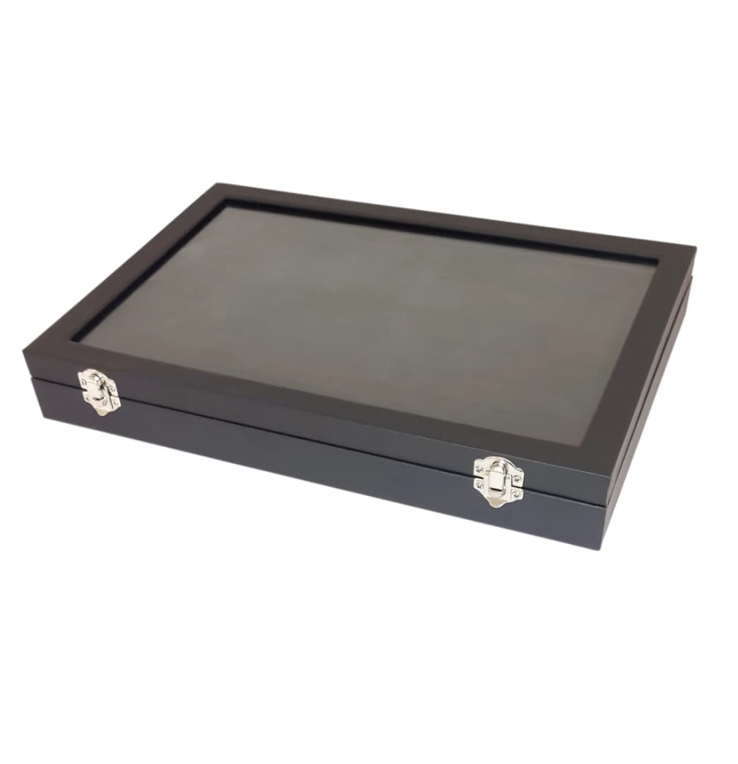Exhibidor Terciopelo y Madera porta anillos - 1