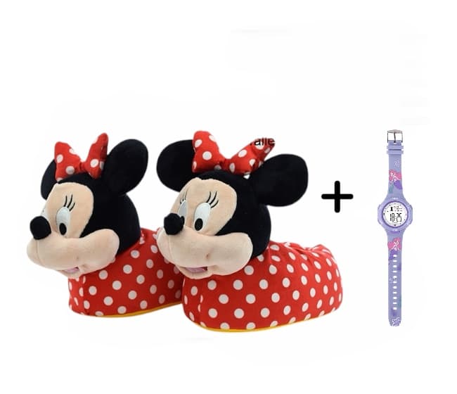 Promo Set Pantuflas licencia ORIGINAL + Reloj TIME niño cronoalarma 3 ATM - 11