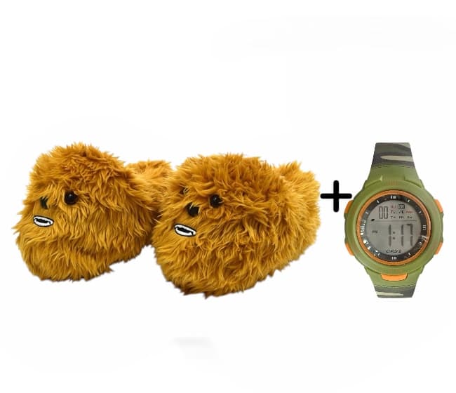 Promo Set Pantuflas licencia ORIGINAL + Reloj TIME niño cronoalarma 3 ATM - 13