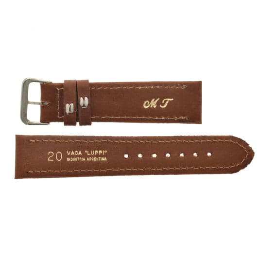 MALLA CUERO LUPPI 20 MM MARRON CLARO