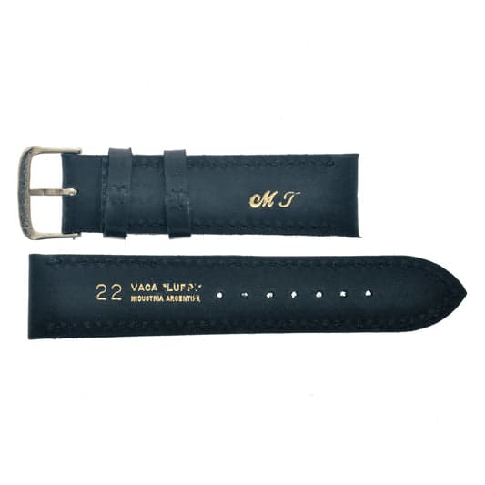 MALLA CUERO LUPPI 22 MM NEGRO