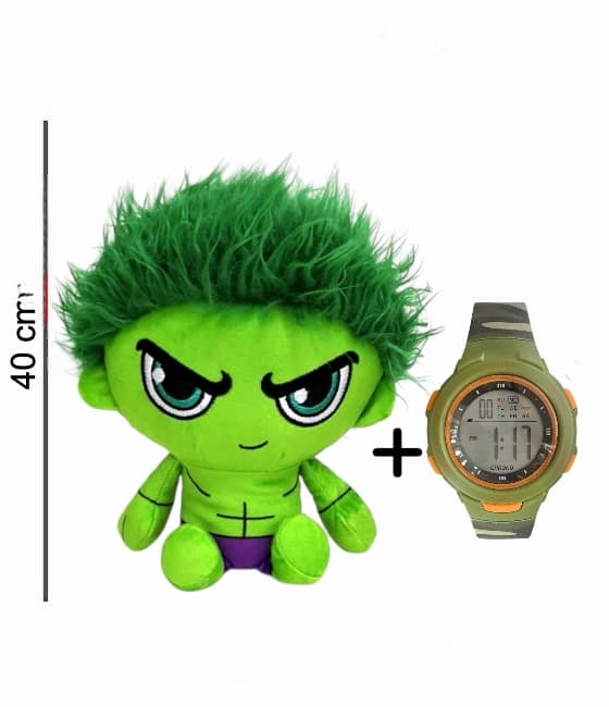 Promo Set Peluche licencia ORIGINAL + Reloj TIME niño cronoalarma 3 ATM - 8