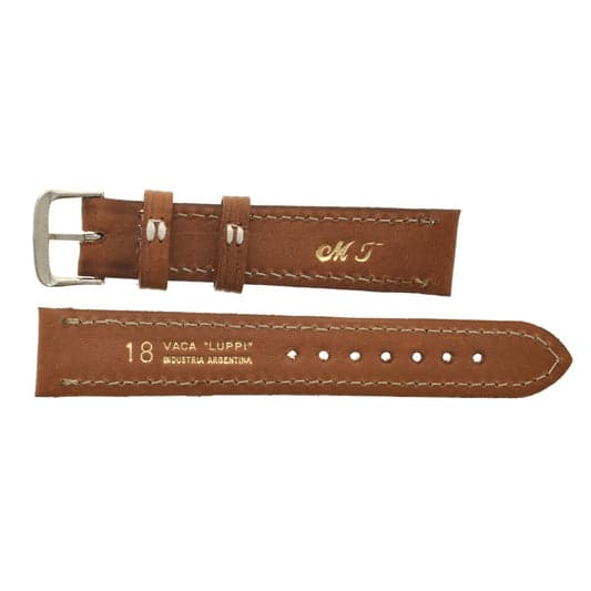 MALLA CUERO LUPPI 18 MM MARRON CLARO