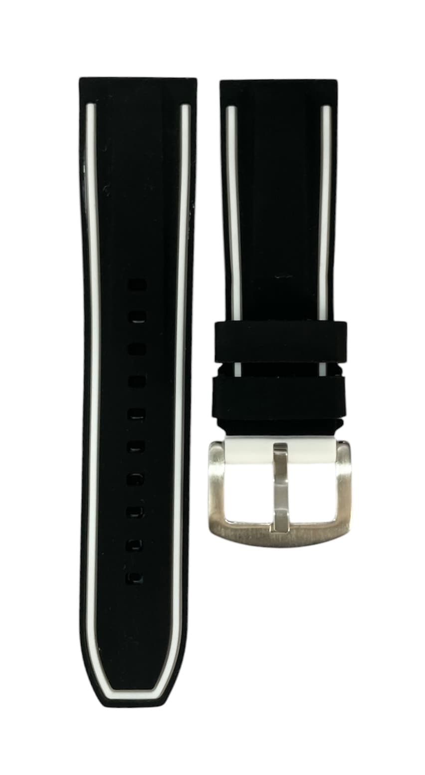 MALLA SILICONA CON COLOR 24MM BL