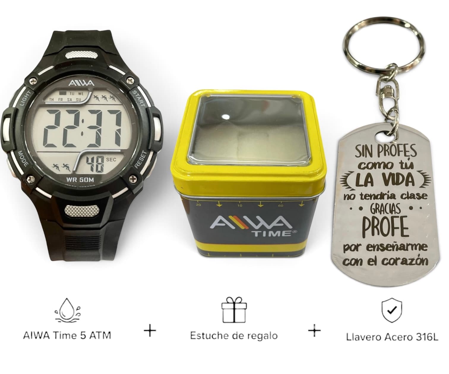 Conjunto Set AIWA Time Llavero 4