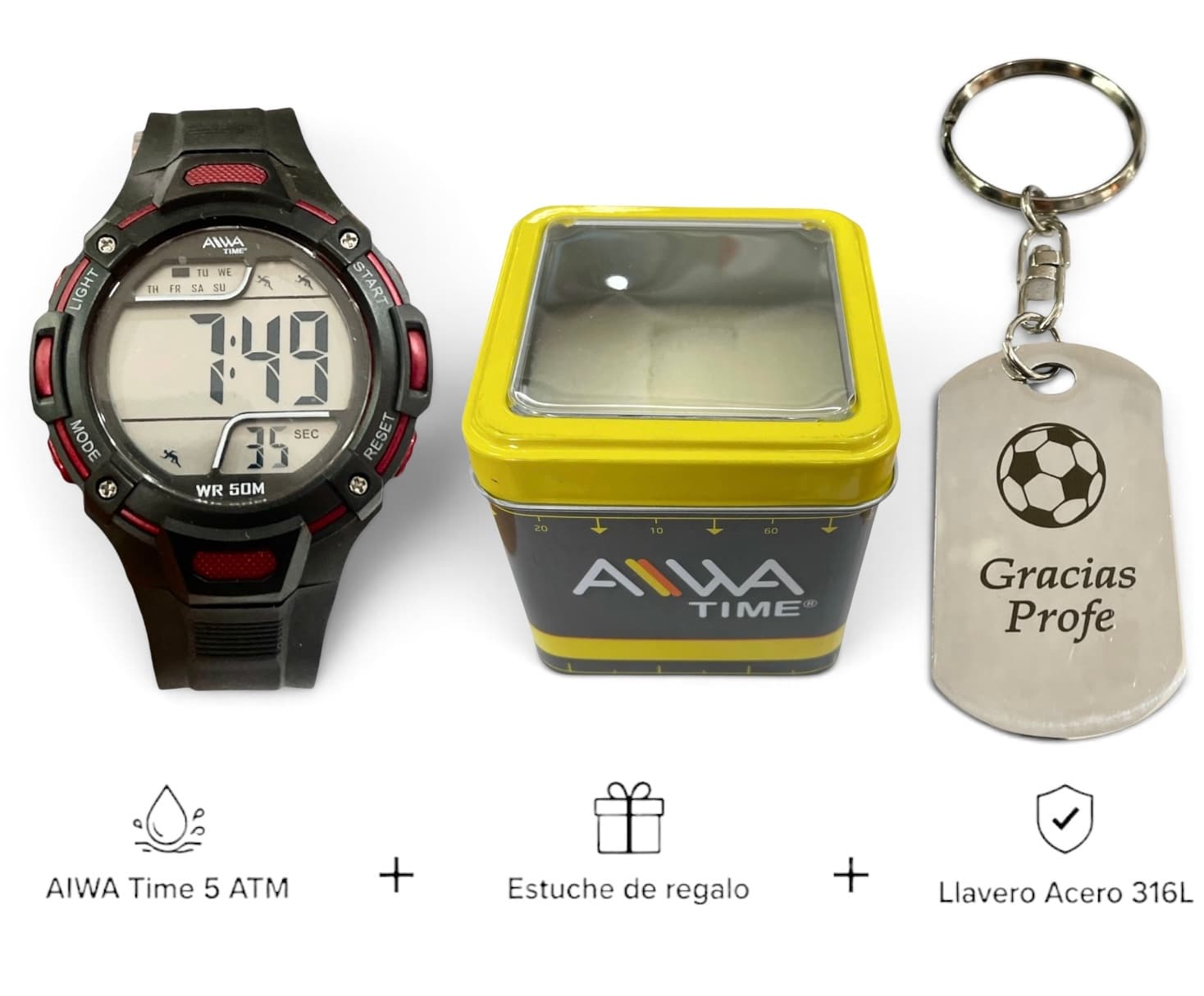 Conjunto Set AIWA Time Llavero 2