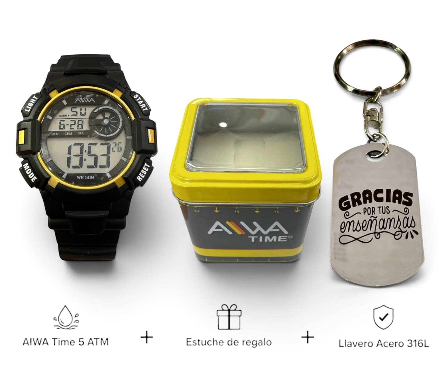 Conjunto Set AIWA Time Llavero 1